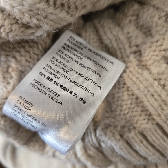 Anthropologie Maeve Light Gray Cable Knit Cardigan - Picture 4 of 5